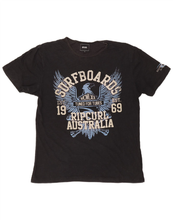 RIP CURL T-Shirt Graphique Homme Petit Noir