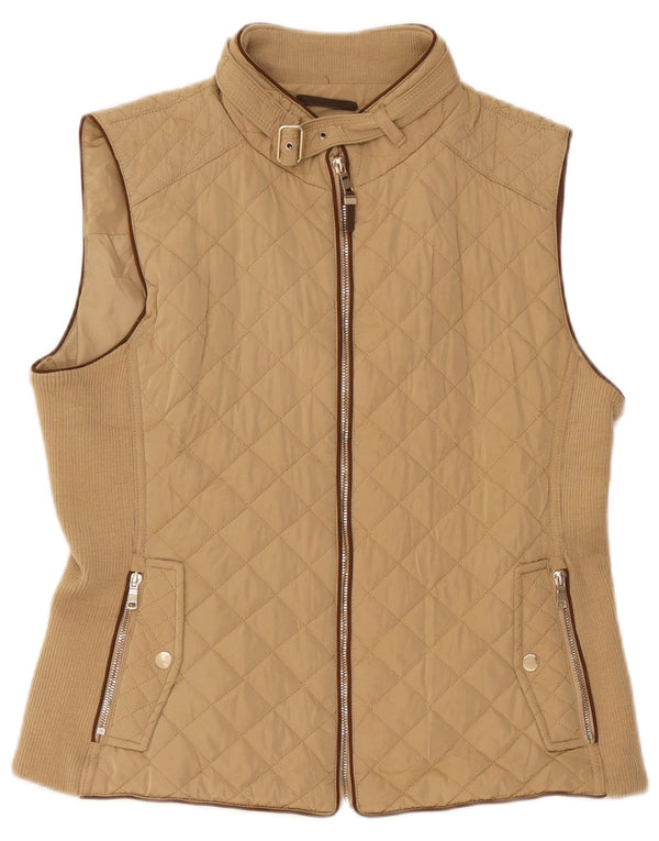 Zara Gilet matelassé pour femme UK 18 XL Beige