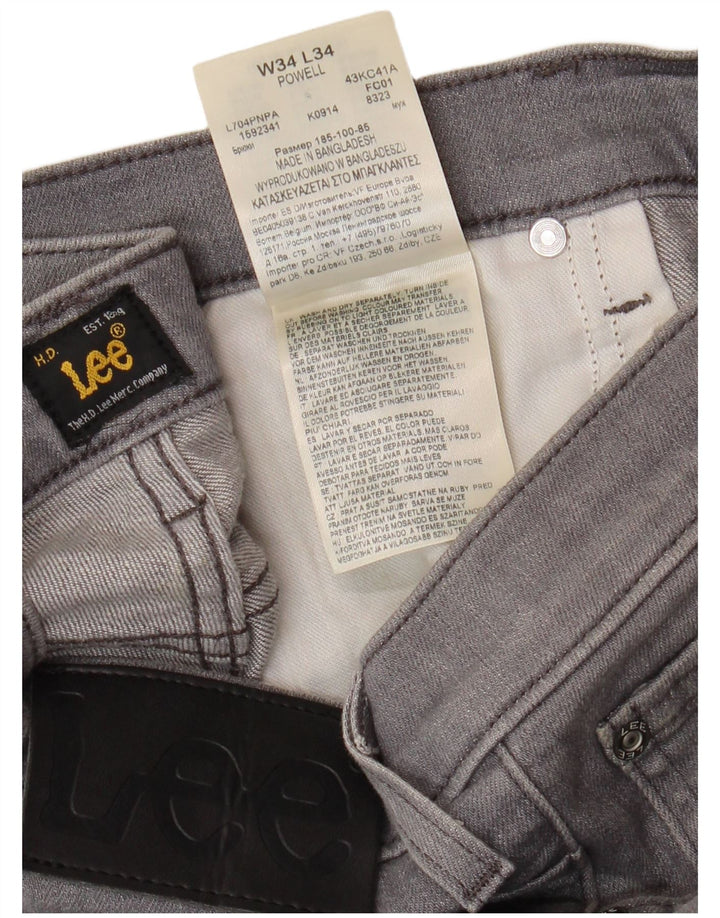 LEE Jean Slim Powell Homme W34 L34 Gris Coton