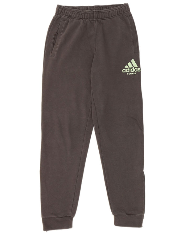 Adidas Pantalon de survêtement graphique pour homme en coton gris Taille S