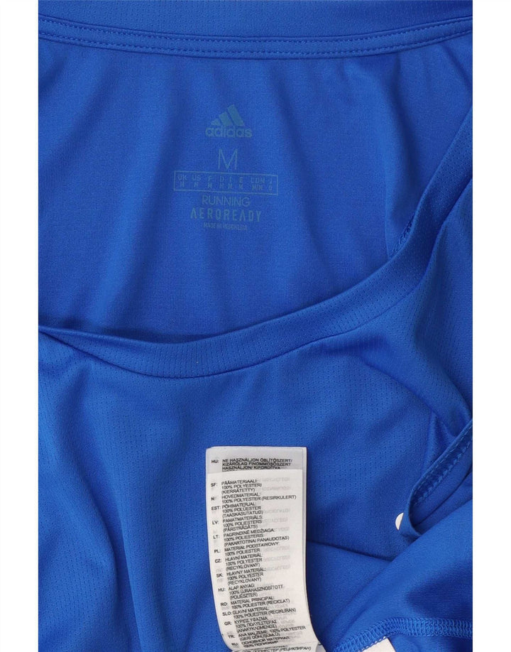 Adidas Débardeur Aeroready Graphic Homme Bleu Moyen Polyester
