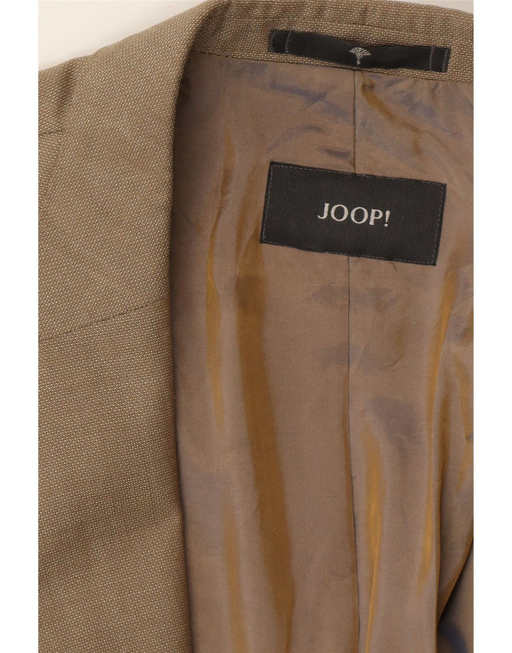 JOOP Mens 2 Button Blazer Jacket IT 54 2XL Beige Wool Vintage Joop and Second-Hand Joop from Messina Hembry 