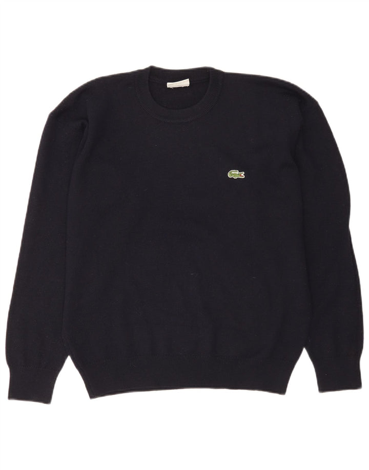 Lacoste Pull ras du cou pour homme Taille 4 Laine bleu marine moyen