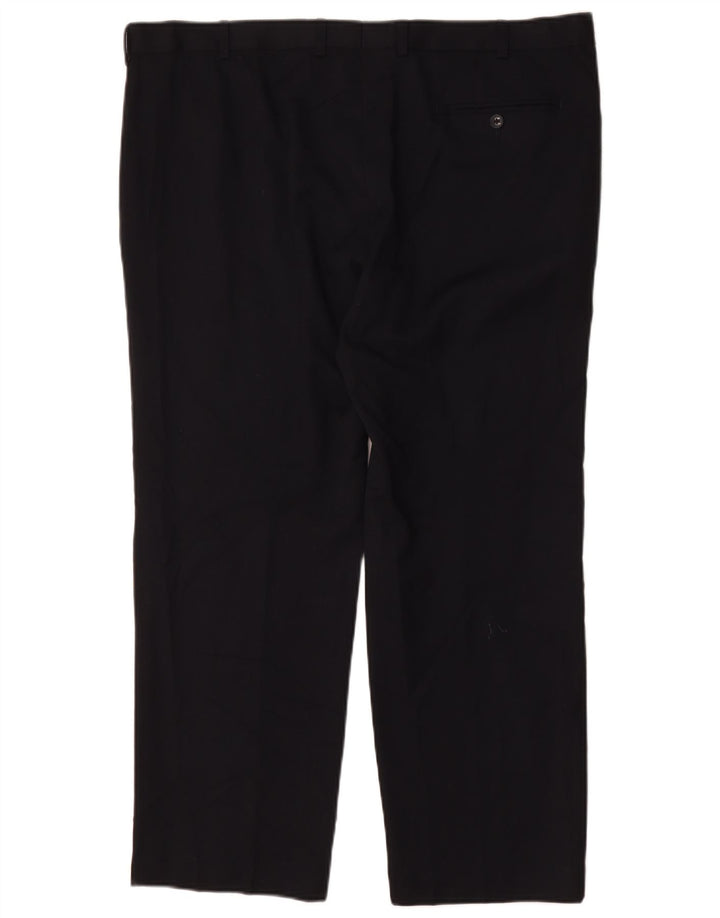 Marks & Spencer Pantalon de Costume Droit Regular Homme W42 L29 Bleu Marine