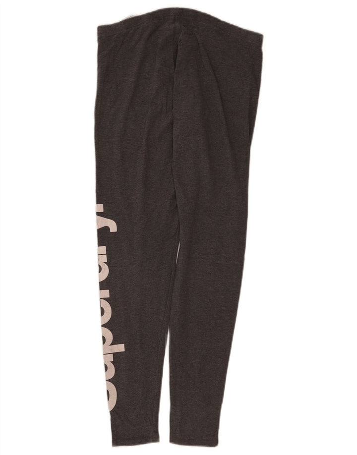 Superdry Legging Graphique Femme UK 8 Petit Gris Coton