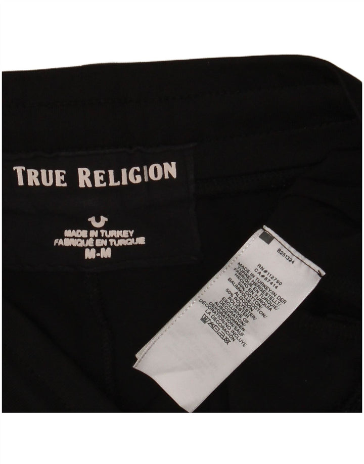 TRUE RELIGION Pantalon de survêtement pour femme UK 14 Medium Noir