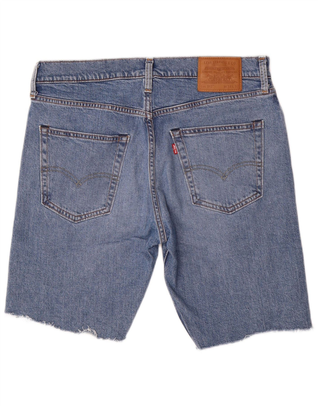 Levi's Short en Jean 512 W34 Homme Bleu Large Coton