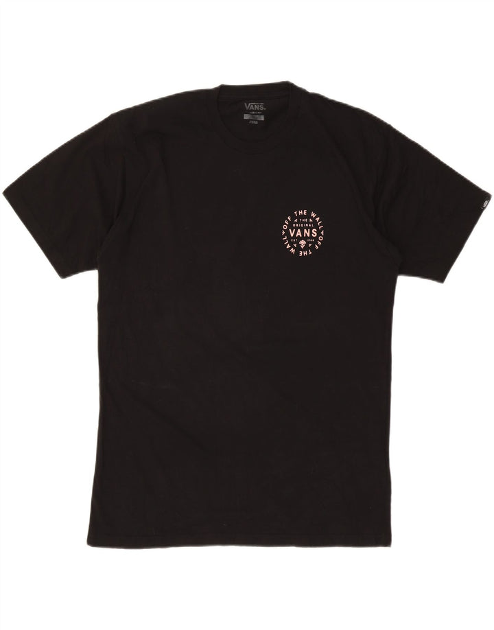 Vans T-shirt graphique coupe classique pour hommes, grand coton noir