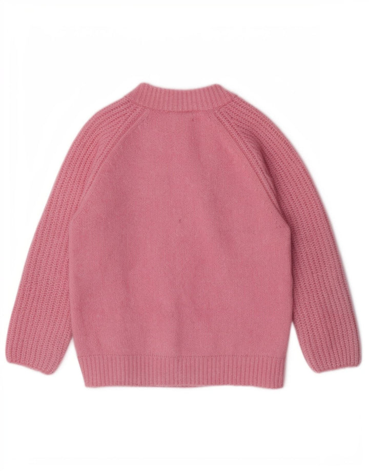vintage Femme Cardigan Pull UK 14 Rose Moyen