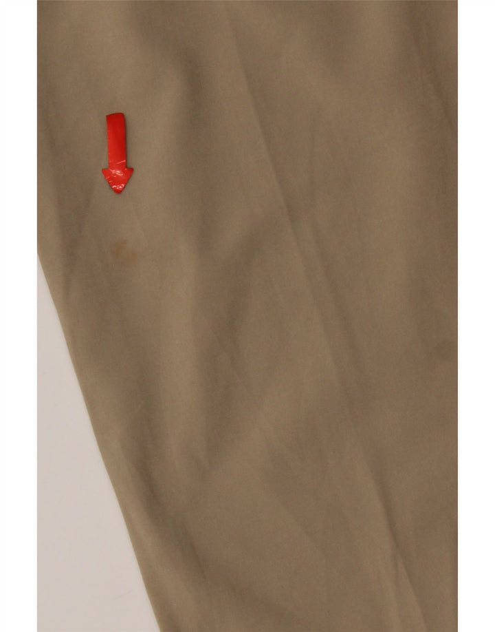 Izod Pantalon Chino Droit Femme W32 L30 Beige Polyester