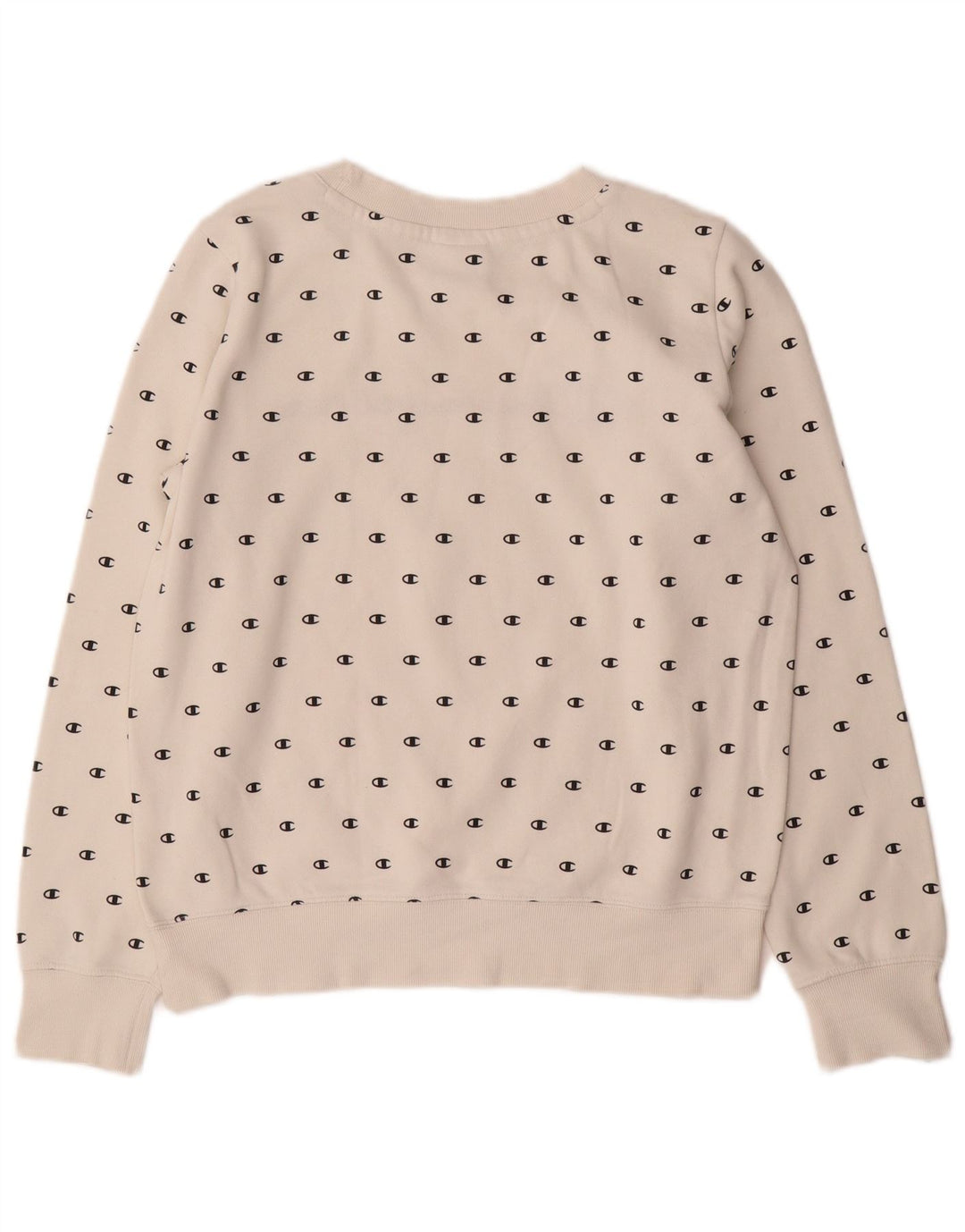 CHAMPION Sweat-shirt graphique pour femme UK 14, coton blanc moyen