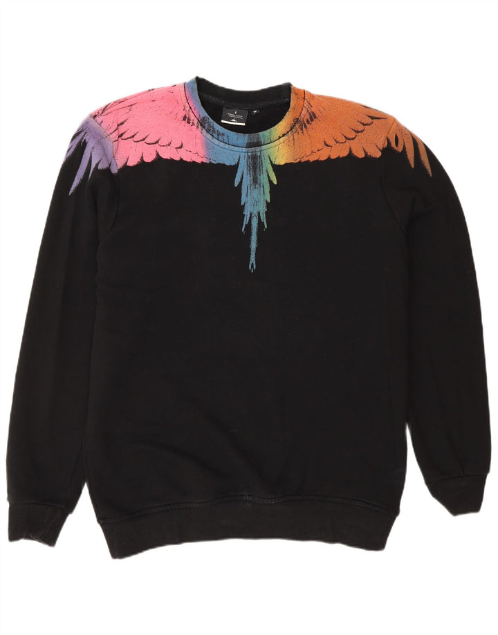 Kappa Sweat-shirt graphique pour homme en polyester color block noir moyen