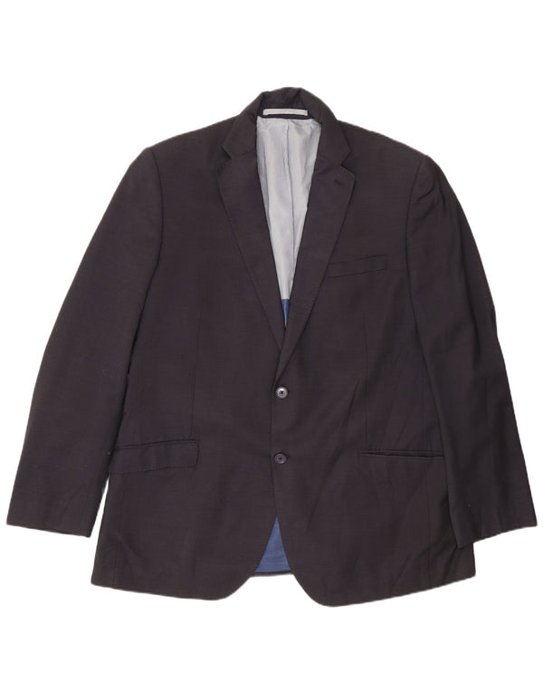 Marks & Spencer Veste blazer coupe régulière à 2 boutons pour homme EU 54 XL Bleu marine