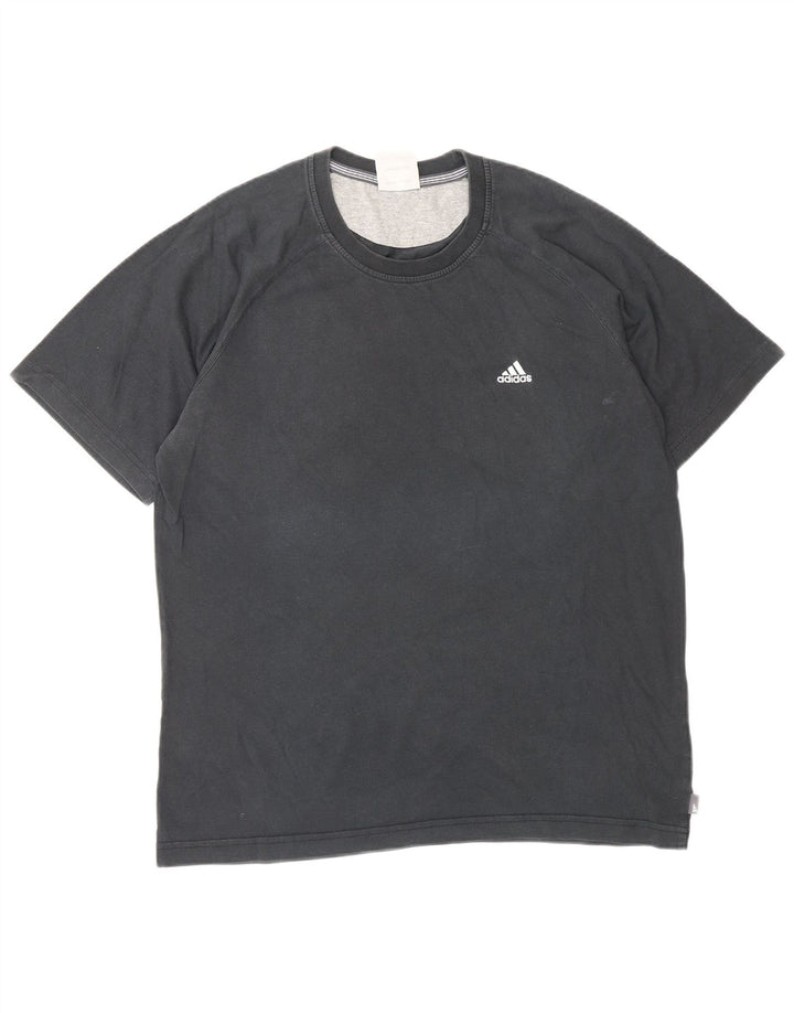 ADIDAS T-Shirt Homme Haut Noir Moyen Coton