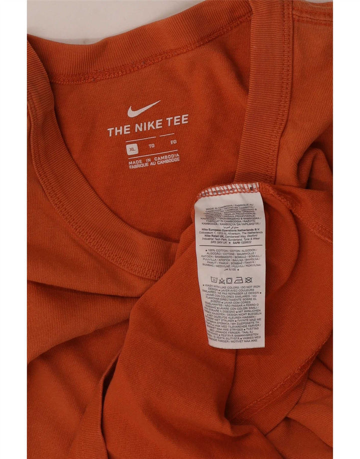 Nike T-Shirt Homme Top XL Coton Orange