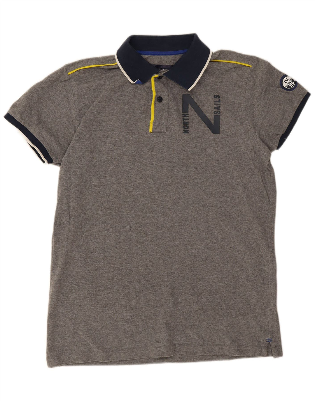 North Sails Polo Graphique Homme Grand Gris Coton