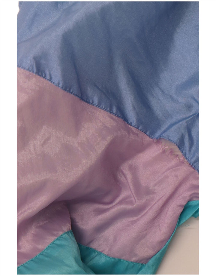 VINTAGE Veste de survêtement pour homme XL Bleu Colourblock