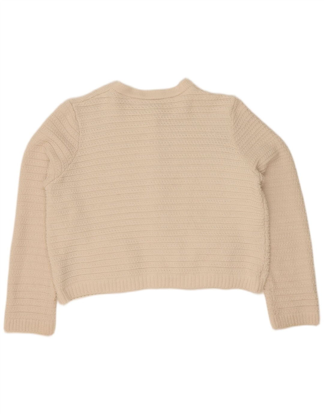 Marks & Spencer Pull cardigan court pour femme UK 16 Large Blanc cassé
