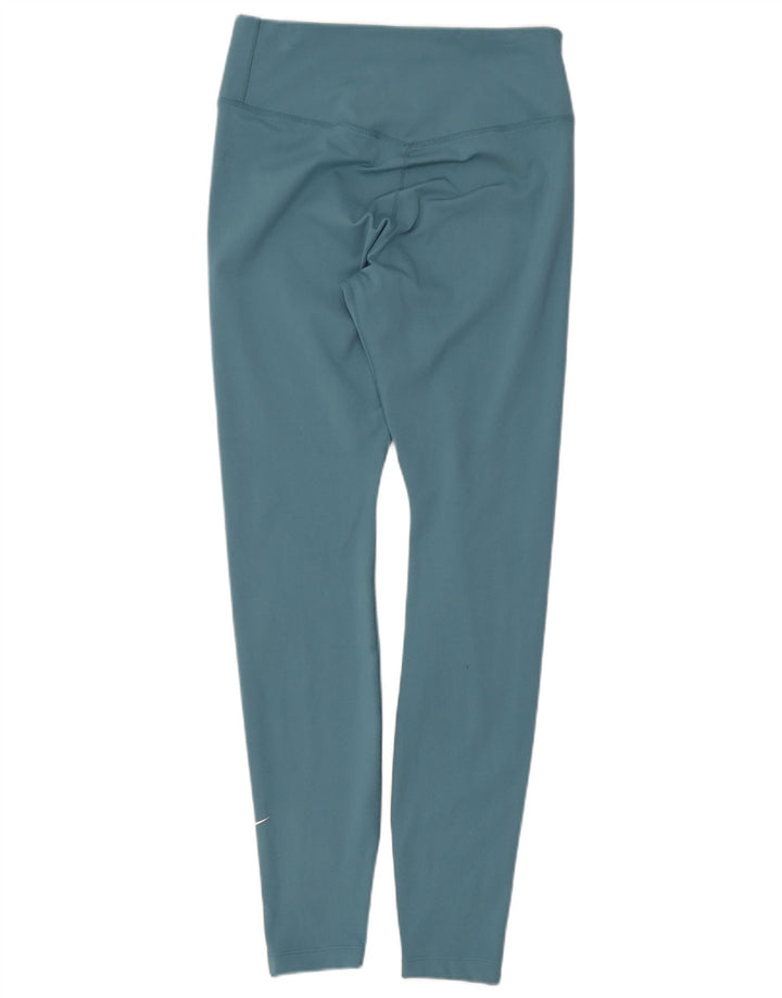 Legging Nike Dri Fit pour femme UK 8 Small Bleu Polyester