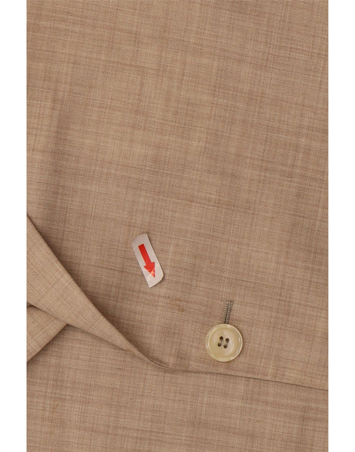 Ravazzolo Veste Blazer 2 Boutons Homme IT 46 Petite Laine Vierge Beige