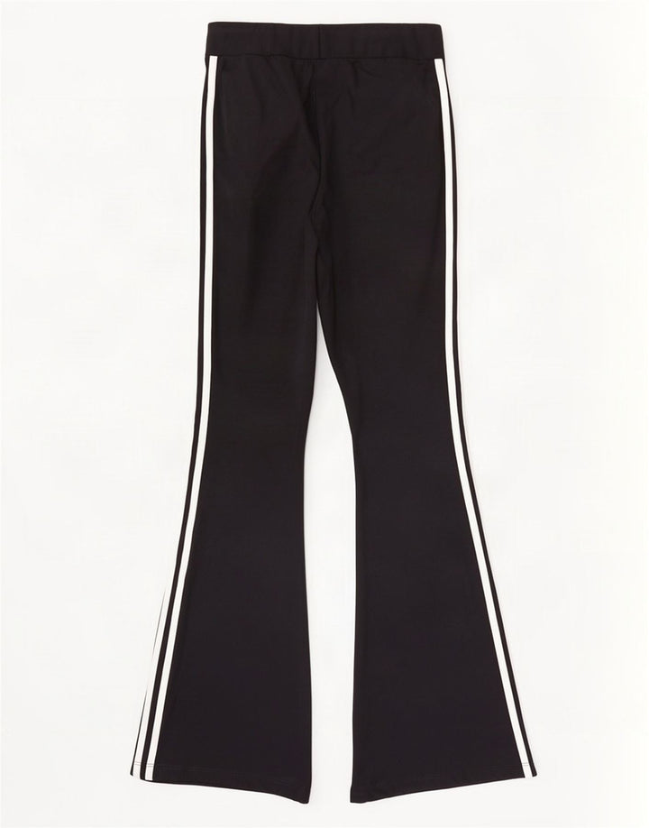 Adidas Pantalon de survêtement évasé pour femme UK 10 Small Noir Polyester