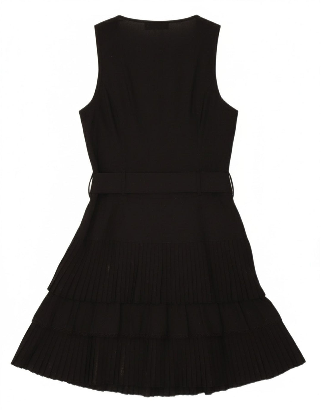 MORGAN Womens Sleeveless A-Line Dress EU 38 Medium Black Polyester
