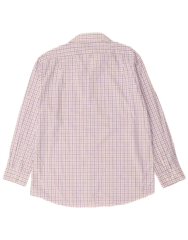 DOCKERS Chemise Homme Taille 16 1/2 Grand Coton à Carreaux Violet