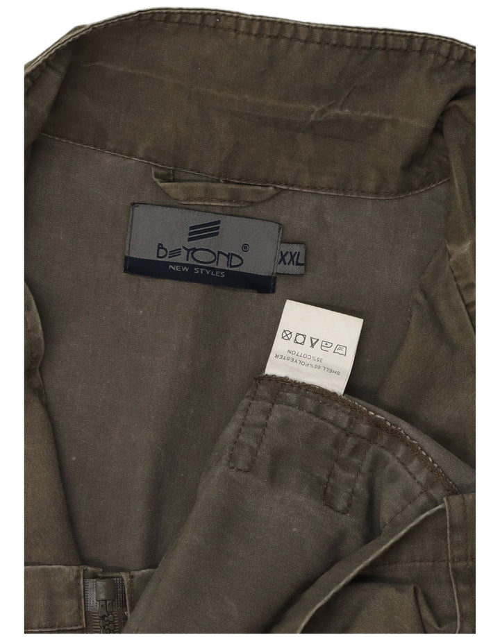 Beyond Gilet utilitaire pour homme UK 44 2XL Kaki Coton