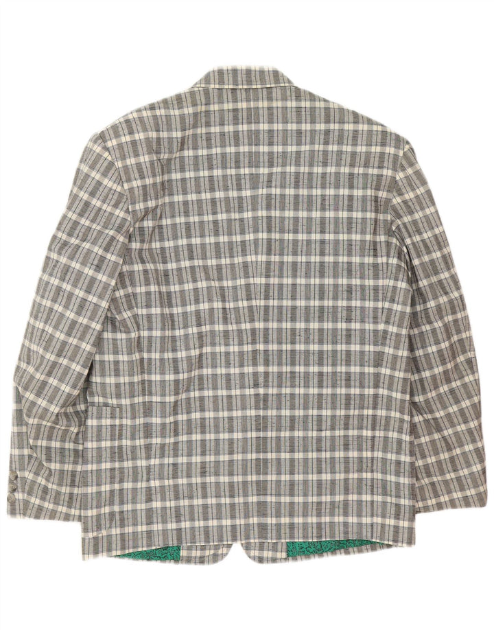 Stratos Costume 2 pièces pour homme à 2 boutons UK 38 Gris moyen à carreaux classique