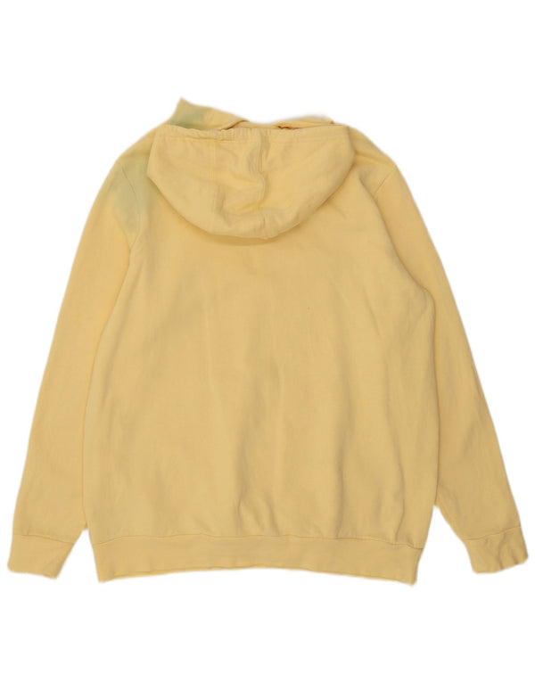 Adidas Pull à capuche graphique pour femme UK 20/22 XL Jaune Coton