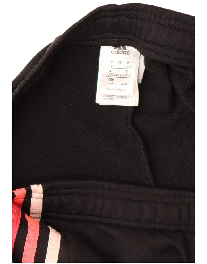 Adidas Pantalon de survêtement Climalite pour femme UK 16/18 Large Noir Polyester