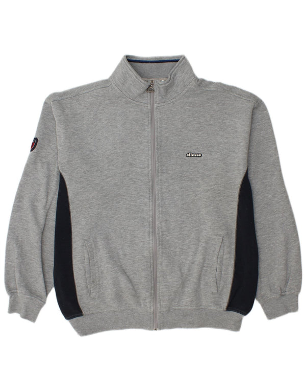 ELLESSE Veste de survêtement pour homme UK 42/44 Large Gris Colorblock