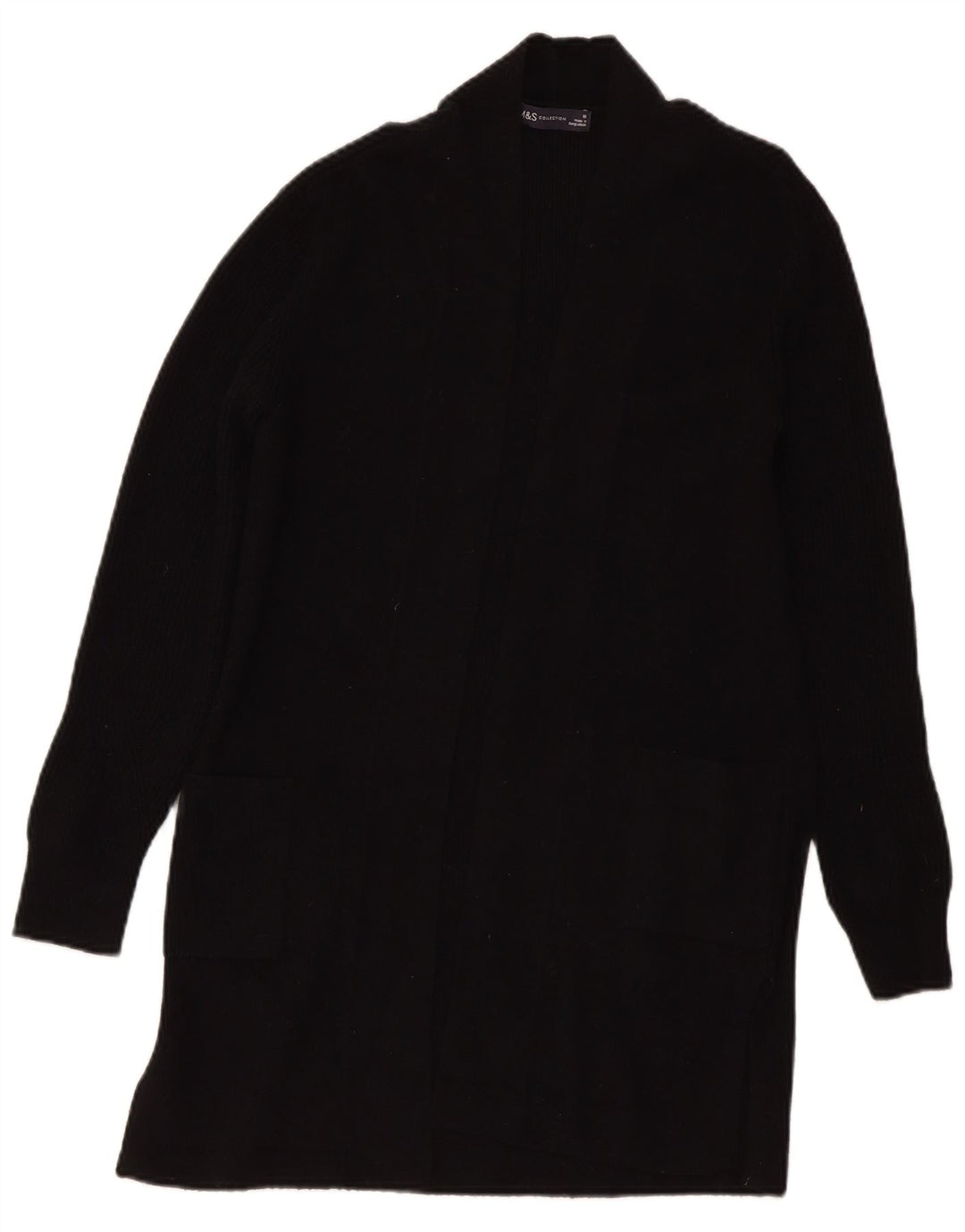 Marks & Spencer Pull cardigan long pour femme UK 10 Small Noir