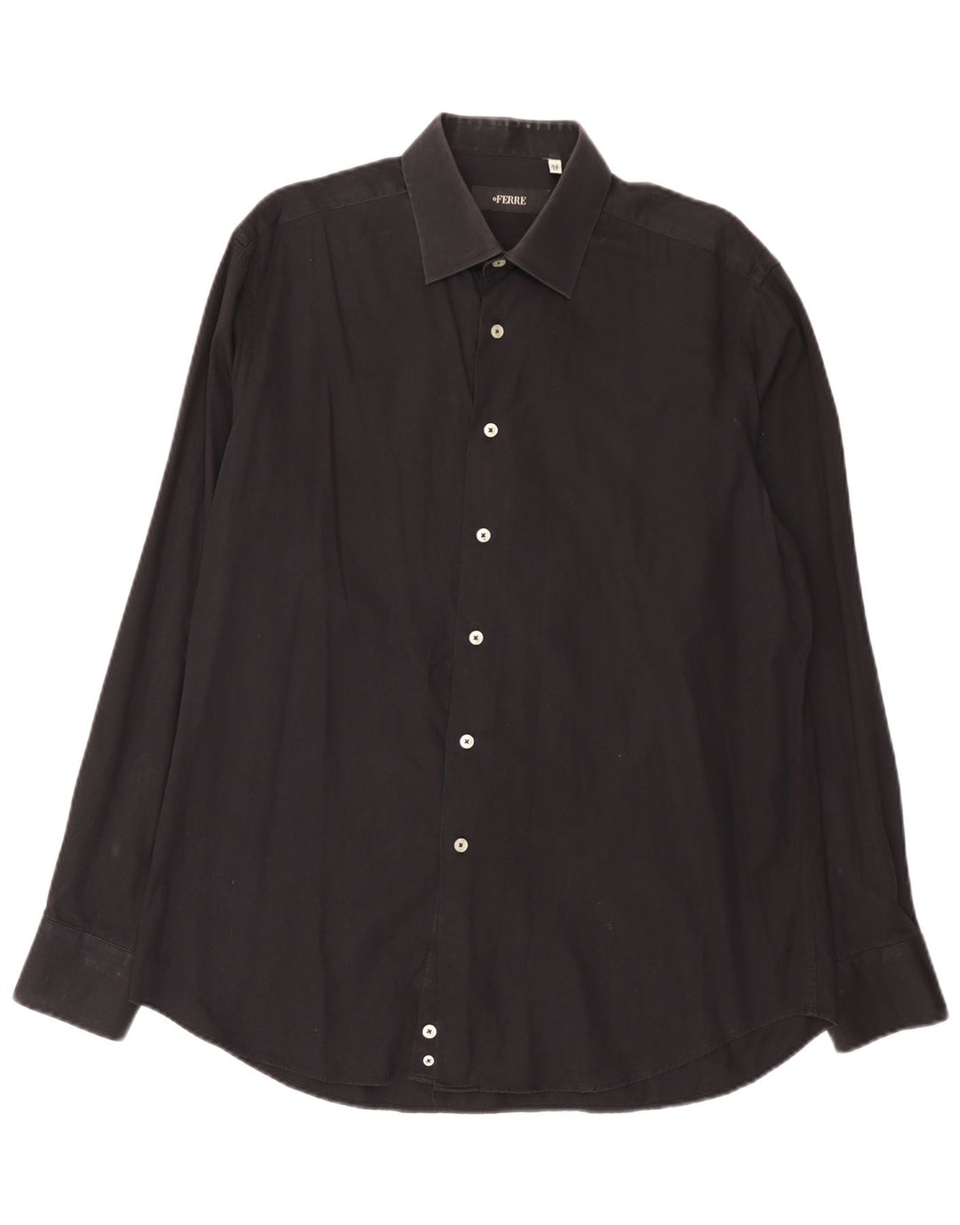 Ferre Chemise Homme Taille 43 17 XL Coton Noir