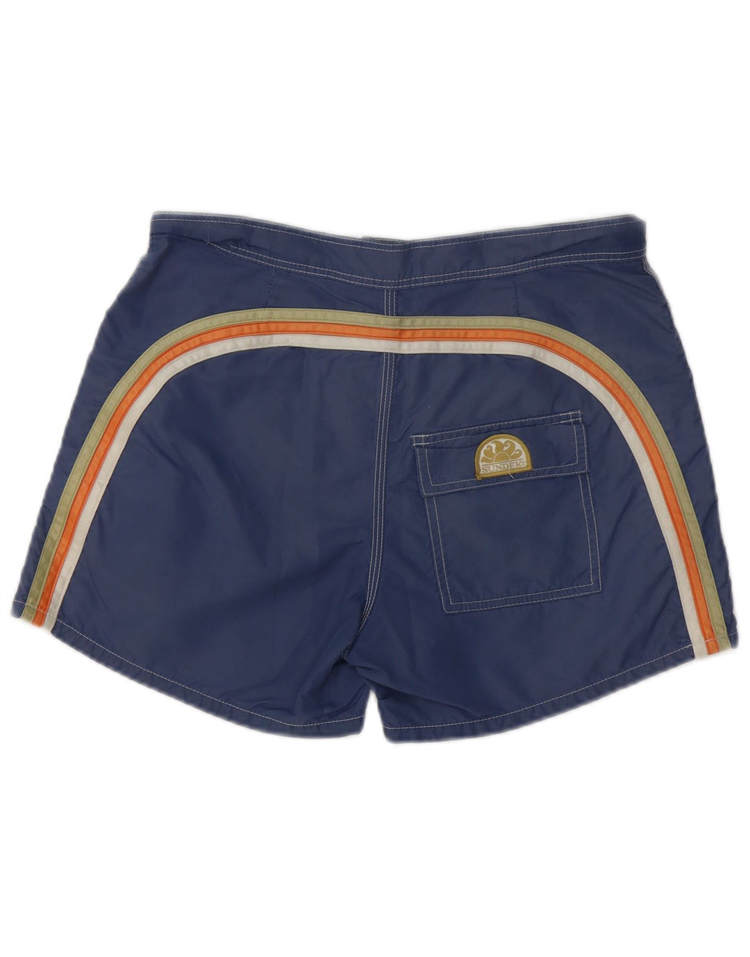 Short de bain homme Sundek polyester bleu marine moyen