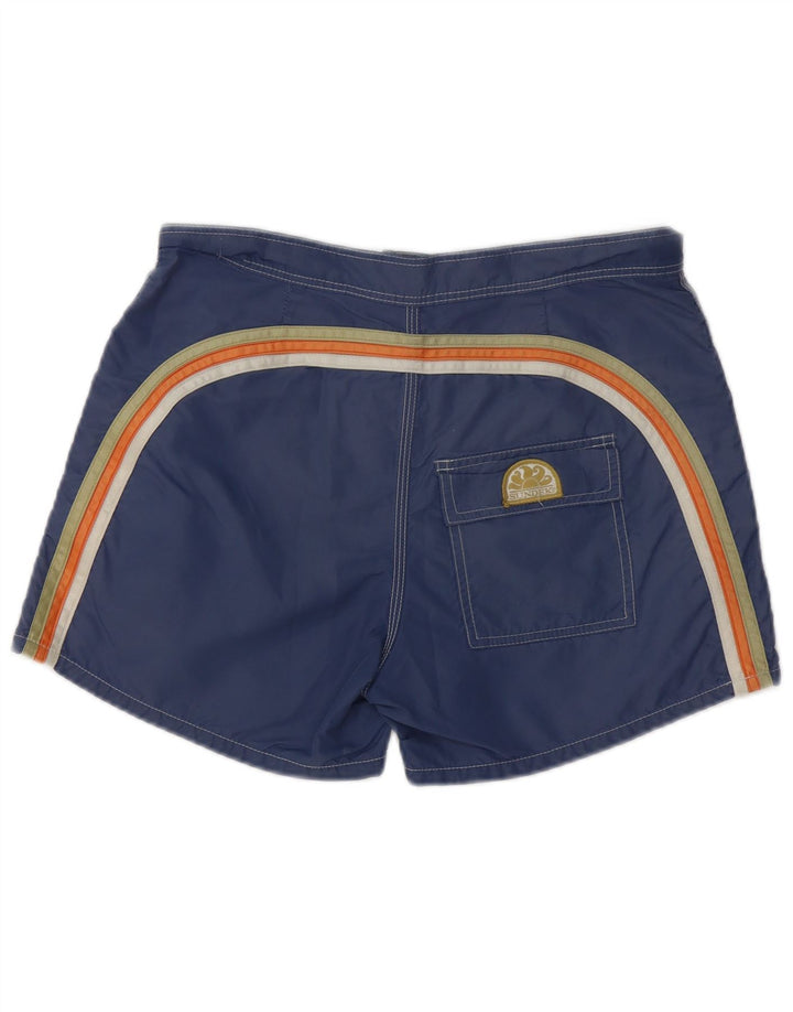 Short de bain homme Sundek polyester bleu marine moyen