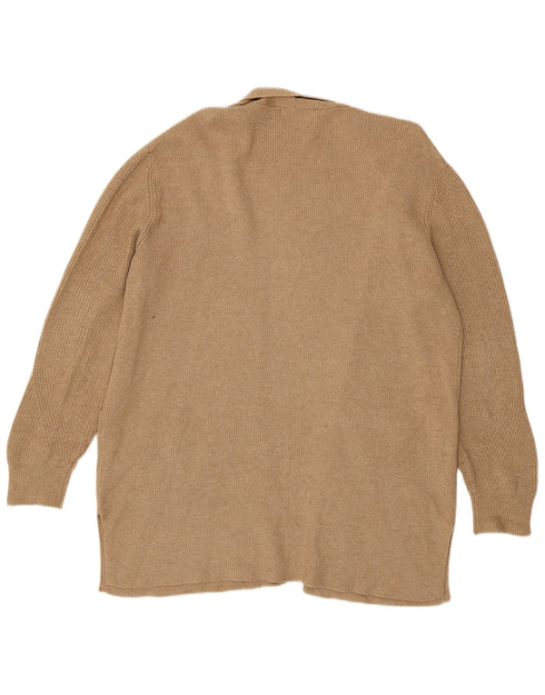 Marks & Spencer Pull cardigan ouvert long pour femme UK 16 Large Beige