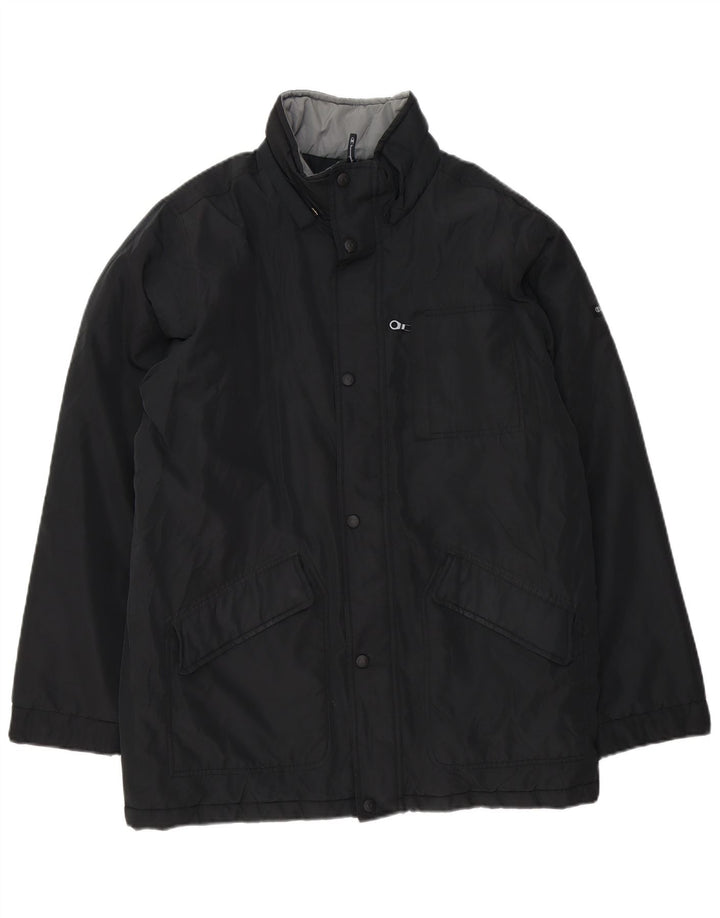 CHAMPION Veste coupe-vent coupe ample pour homme UK 36 Small Noir Polyester