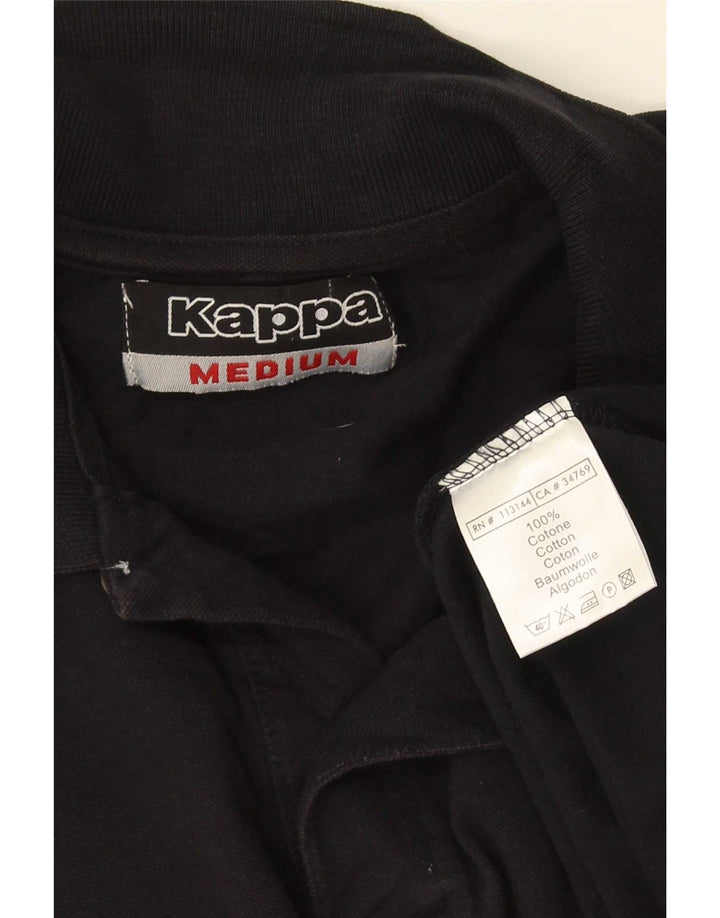 Kappa Polo Homme Noir Moyen Coton