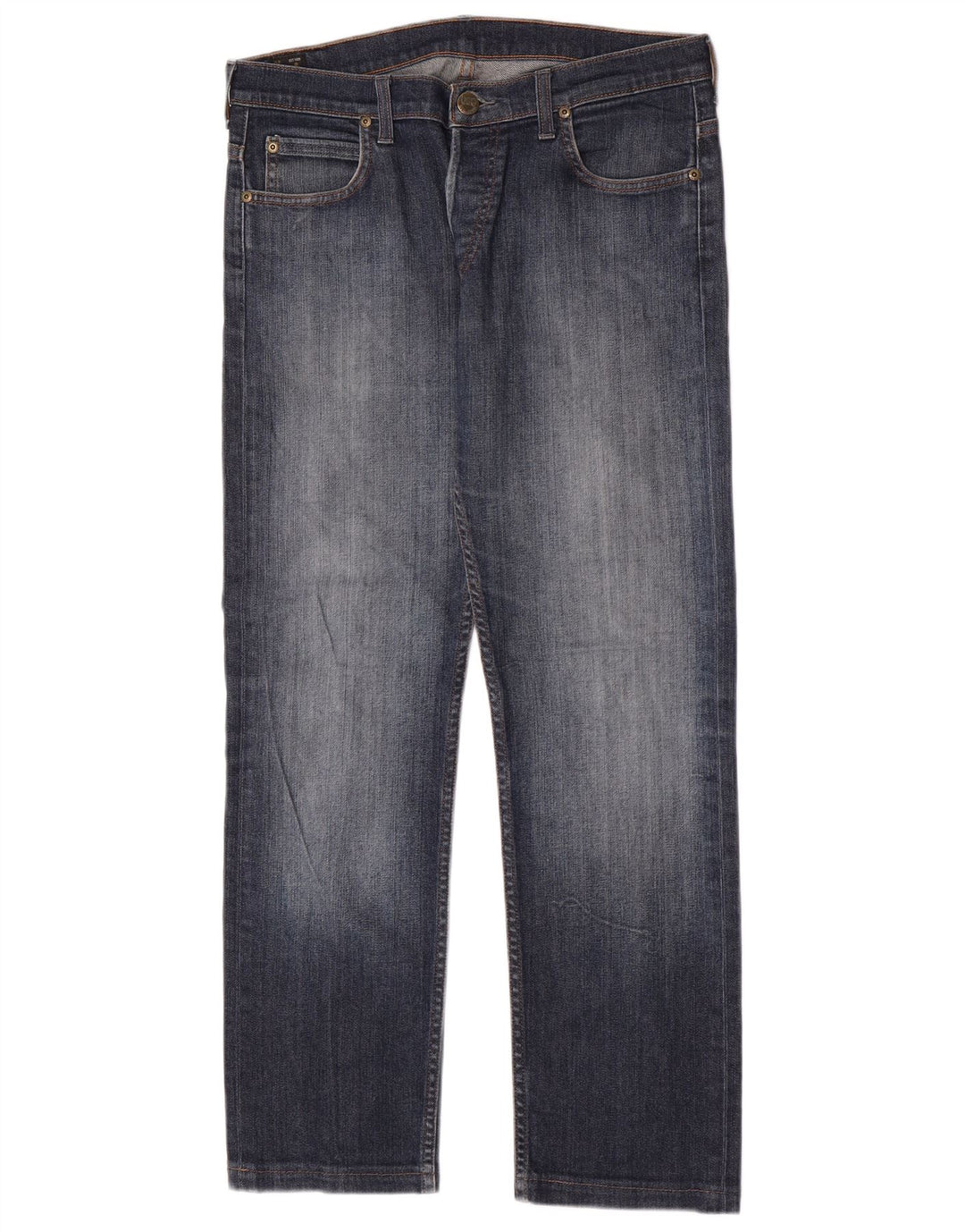 Lee Jean Droit Powell Homme W33 L30 Bleu Coton