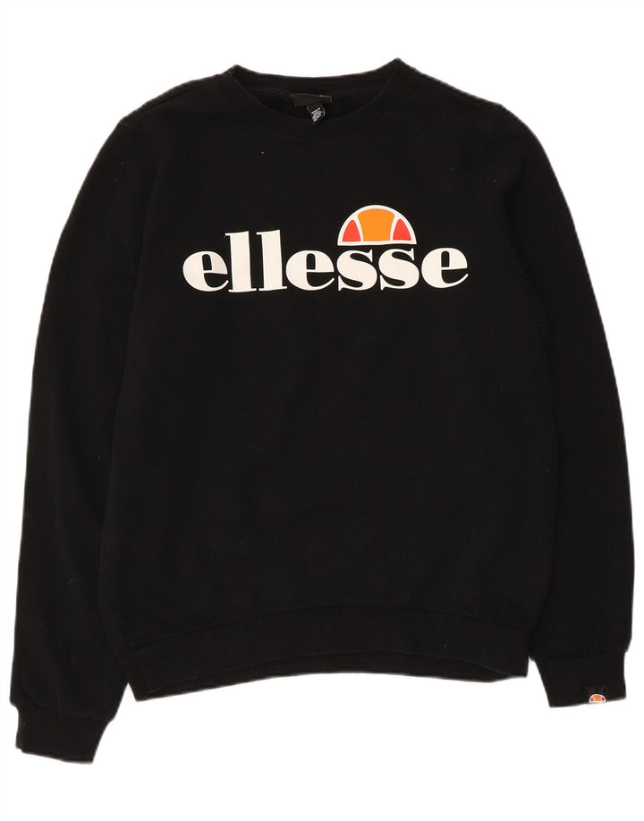 Ellesse Sweat-shirt graphique pour garçon 13-14 ans Noir Coton
