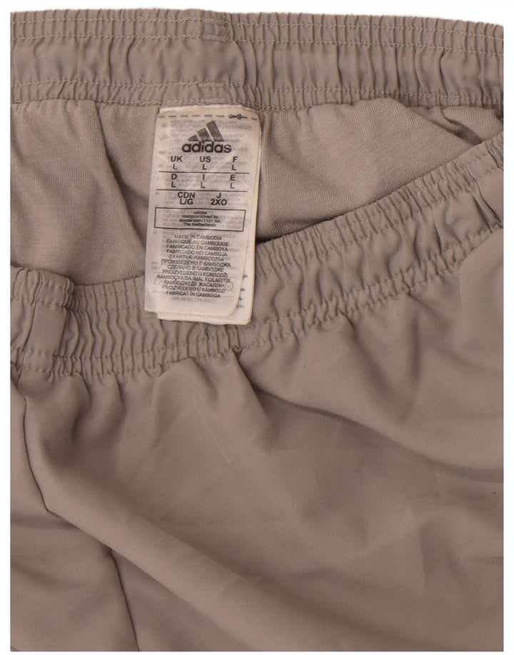 Adidas Pantalon de survêtement pour homme Pantalon de jogging Large Gris Polyester