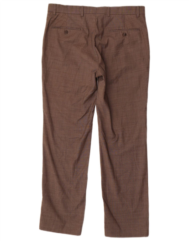 TOMMY HILFIGER Pantalon de Costume Droit Homme W35 L30 Gris Polyester