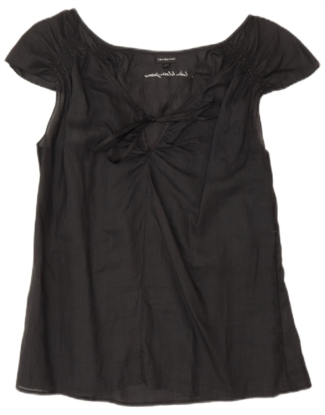 Calvin Klein Jeans Chemisier Femme UK 18 XL Noir