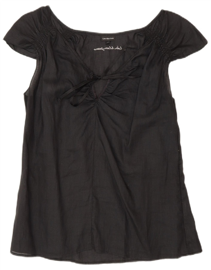 Calvin Klein Jeans Chemisier Femme UK 18 XL Noir