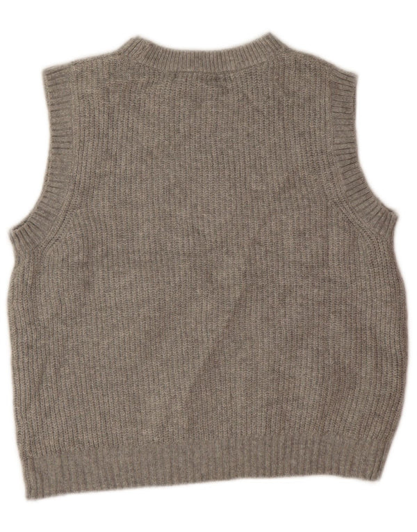 Marks & Spencer Débardeur court pour femme UK 10 Small Gris Polyester