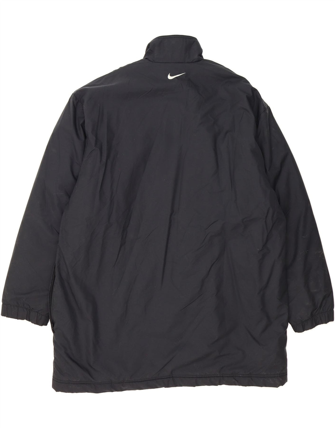 NIKE Mens Windbreaker Coat UK 45/47 XL Black Polyester Vintage Nike and Second-Hand Nike from Messina Hembry 