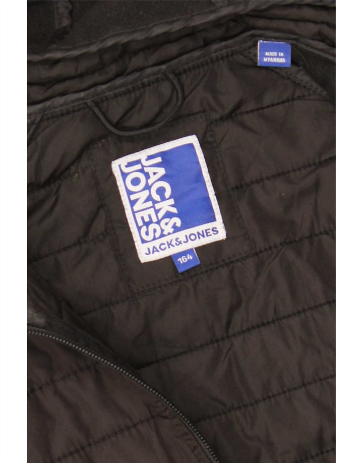 Jack & Jones Bomber à capuche garçon 13-14 ans noir