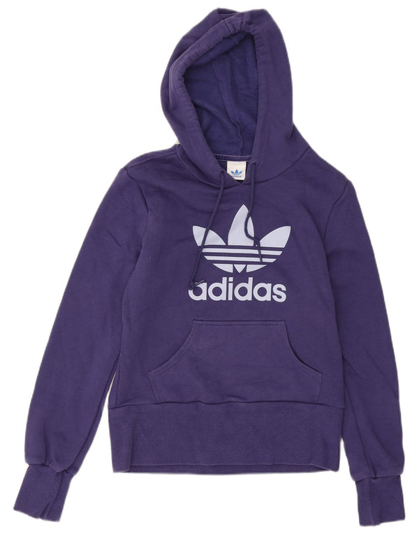 Adidas Pull à capuche graphique fille 13-14 ans Violet Coton
