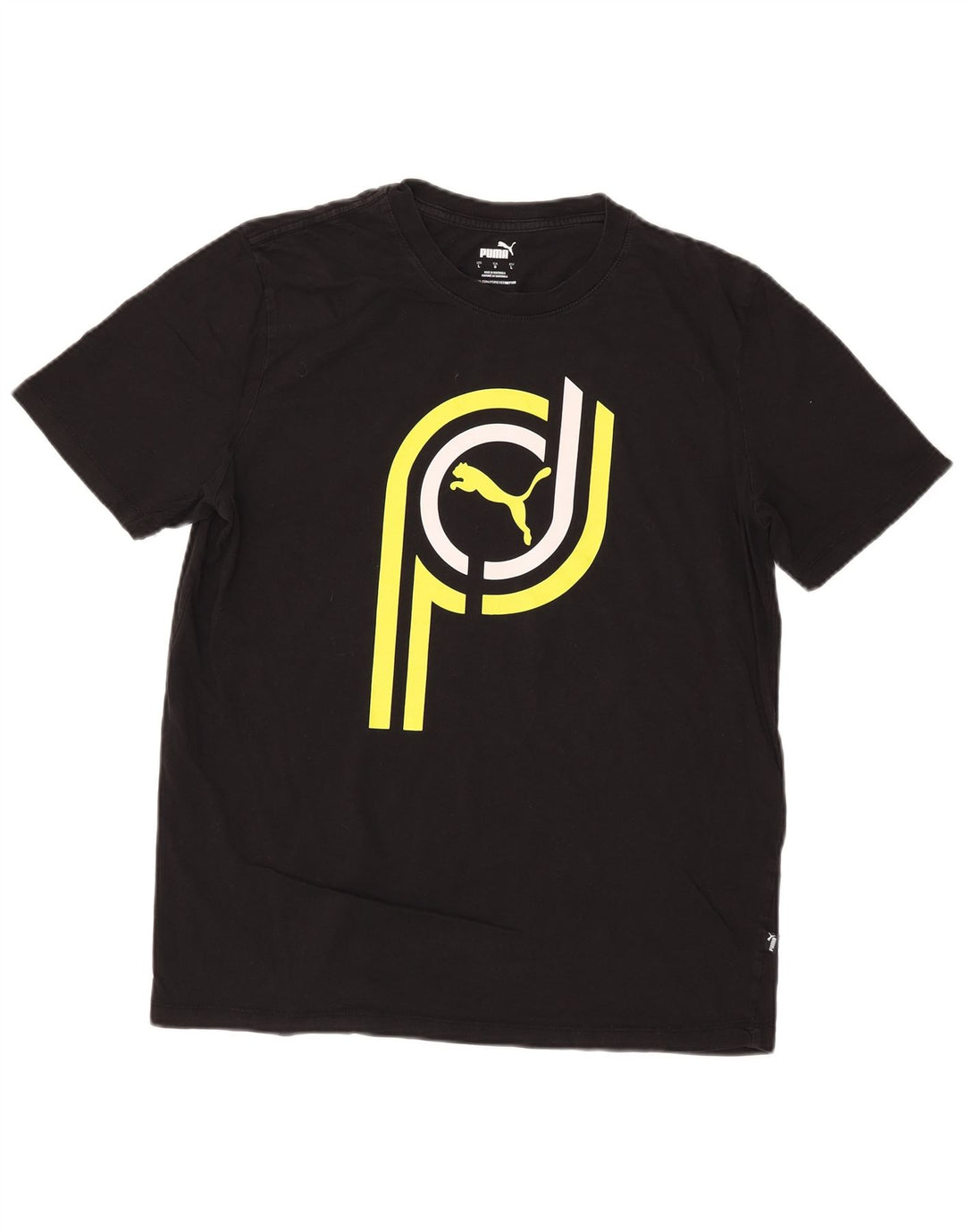 Puma T-shirt graphique pour hommes, grand, noir